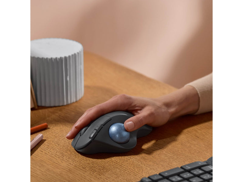 Logitech Ergo M575s - Graphite - Ergonomische Maus (Schwarz)