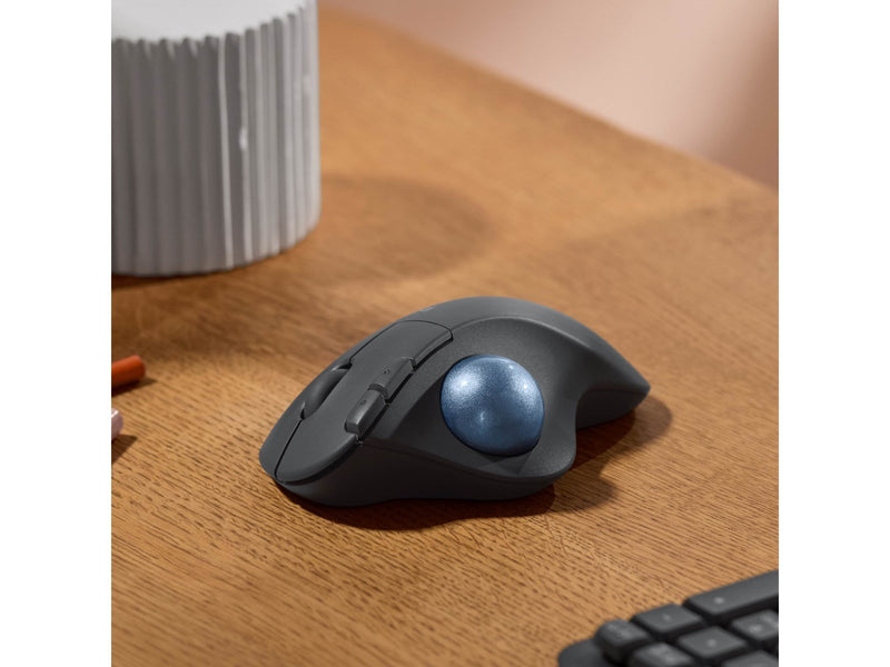Logitech Ergo M575s - Graphite - Ergonomische Maus (Schwarz)