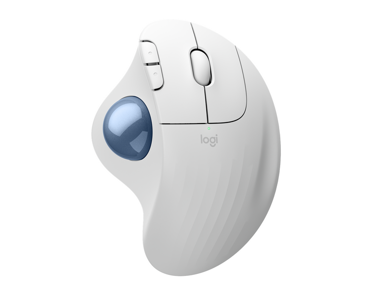 Logitech Ergo M575s - Off-White - Ergonomische Maus (Weiß)