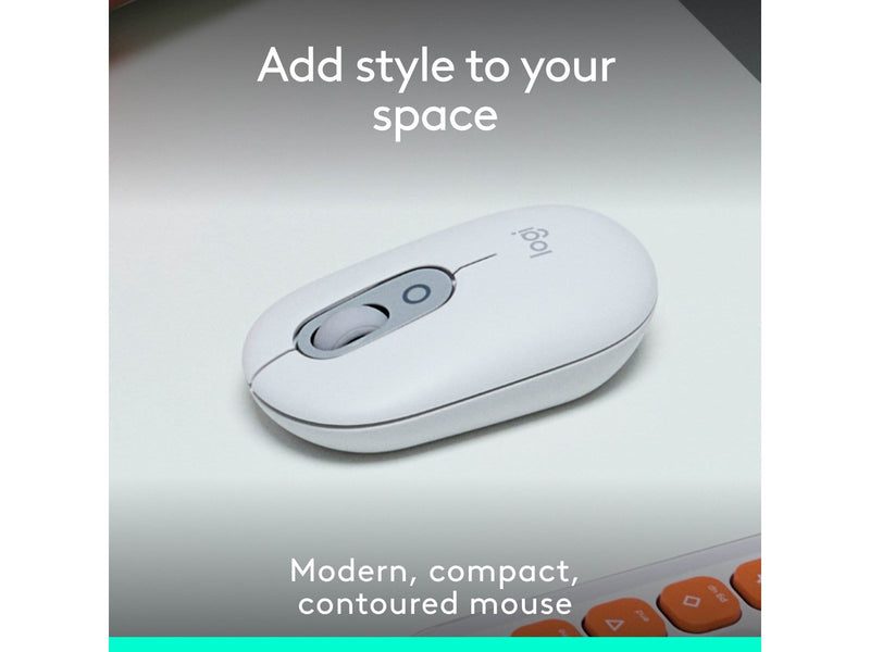 Logitech POP Mouse with Emoji - Off-White - Maus (Weiß)