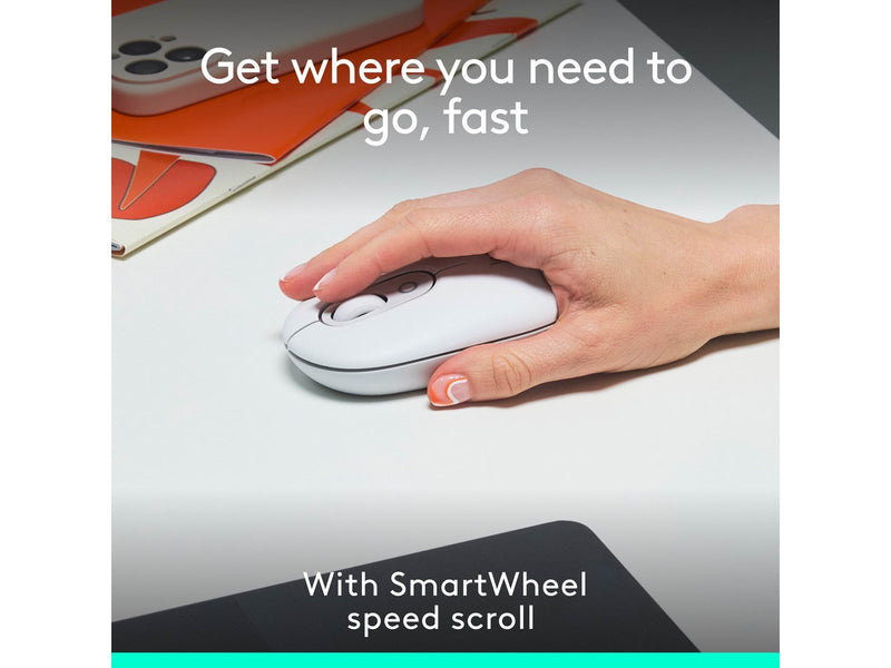 Logitech POP Mouse with Emoji - Off-White - Maus (Weiß)