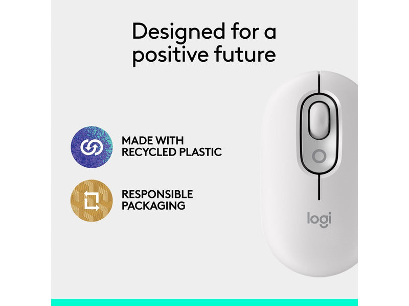 Logitech POP Mouse with Emoji - Off-White - Maus (Weiß)