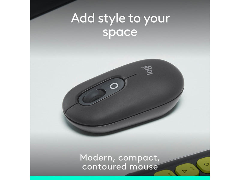 Logitech POP Mouse with Emoji - Graphite - Maus (Schwarz)