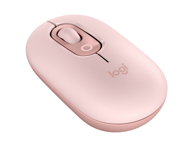 Logitech POP Mouse with Emoji - Rose - Maus (Pink)