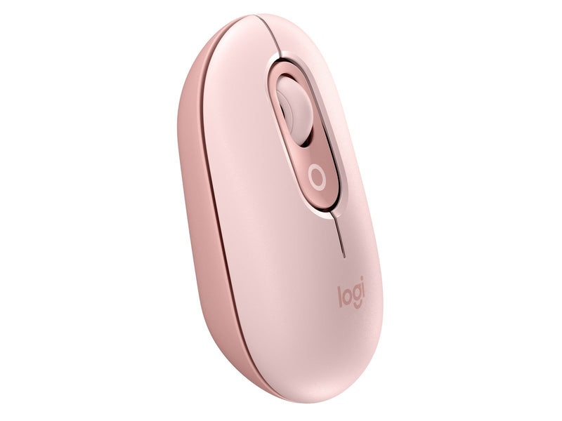 Logitech POP Mouse with Emoji - Rose - Maus (Pink)