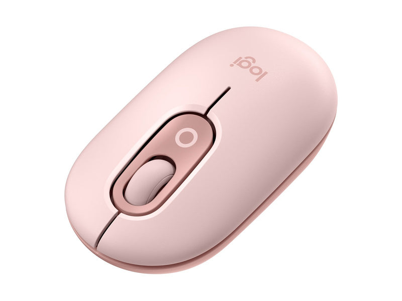 Logitech POP Mouse with Emoji - Rose - Maus (Pink)