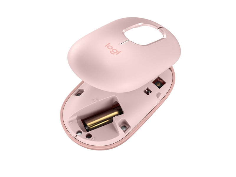 Logitech POP Mouse with Emoji - Rose - Maus (Pink)