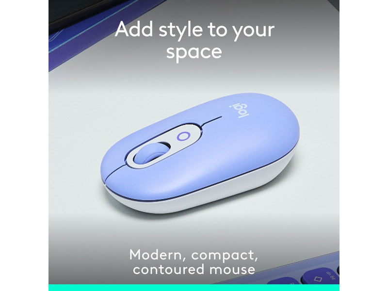 Logitech POP Mouse with Emoji - Lilac - Maus (Lila)