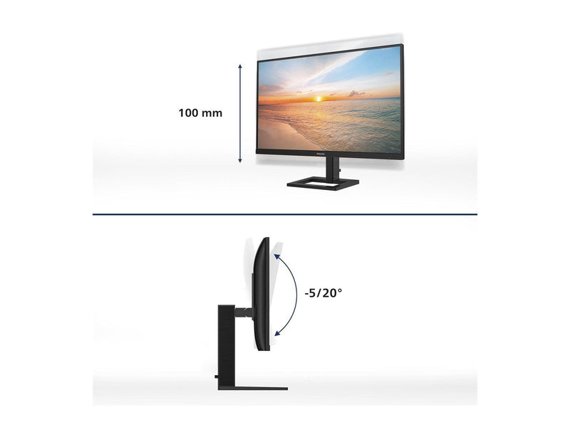 27" Philips 27E1N1900AE - 1000 Series - LED monitor - 27" - HDR