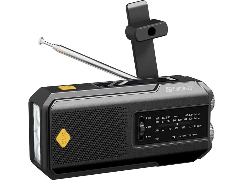 Sandberg Survivor Radio All-in-1 2000 - AM/FM - Mono - schwarz