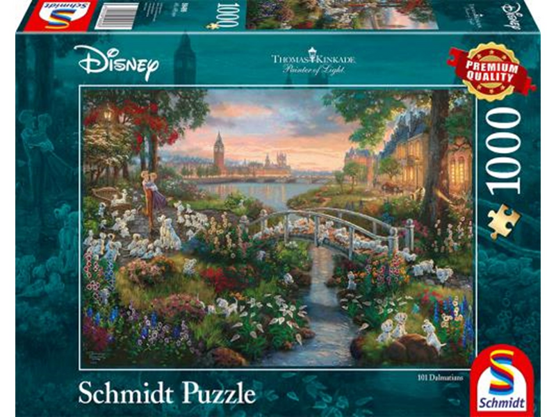 Schmidt Puzzle Thomas Kinkade: Disney 101 Dalmatians 1000 pcs