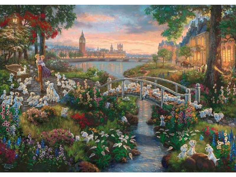 Schmidt Puzzle Thomas Kinkade: Disney 101 Dalmatians 1000 pcs
