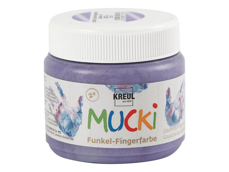 Creativ Company Mucki Finger Paint - Purple Metallic 150ml