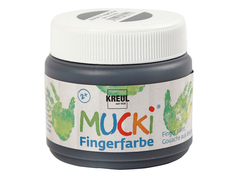 Creativ Company Mucki Finger Paint - Black 150ml