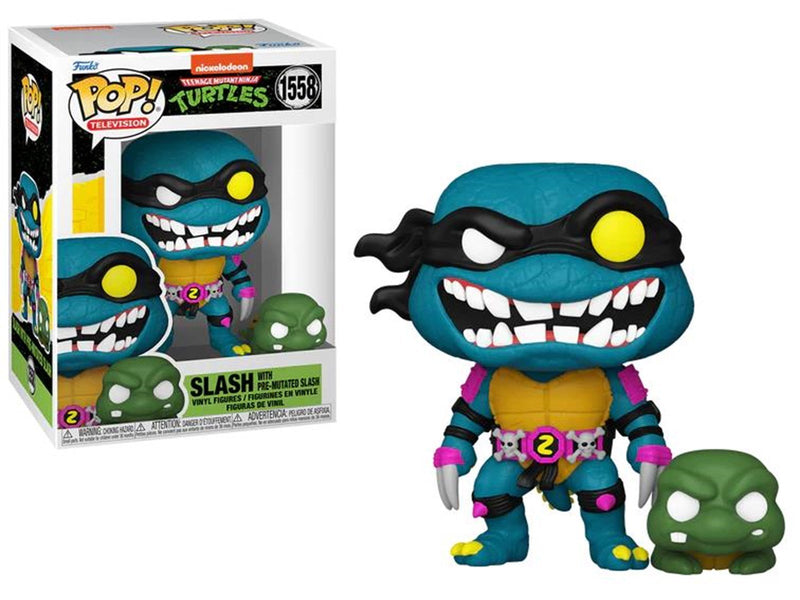 Funko! - POP Vinyl TMNT S4 Slash & Pre-mutated - Figur