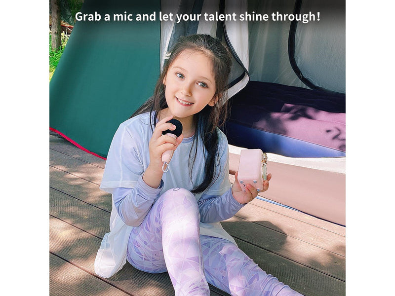 Divoom Fairy-OK Retro Mini Karaoke Speaker - Pink