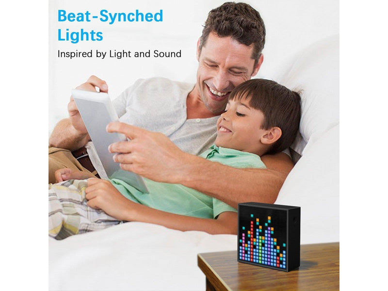 Divoom - Timebox-Evo Pixel Art Speaker 16x16 DIY LED Display Alarm Clock Box - Wecker