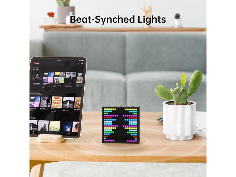 Divoom - Timebox-Evo Pixel Art Speaker 16x16 DIY LED Display Alarm Clock Box - Wecker