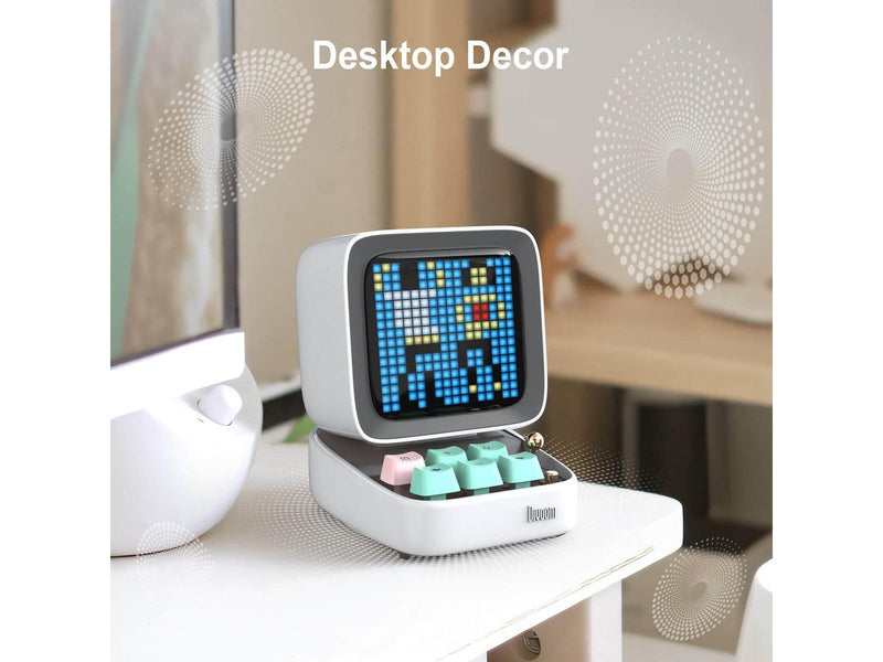 Divoom Ditoo-Pro Retro Pixel Art Bluetooth Speaker - White