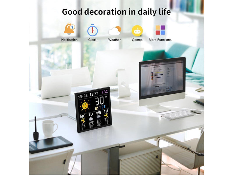 Divoom Pixoo64 64x64 Pixel Art LED Display Social Media Counter