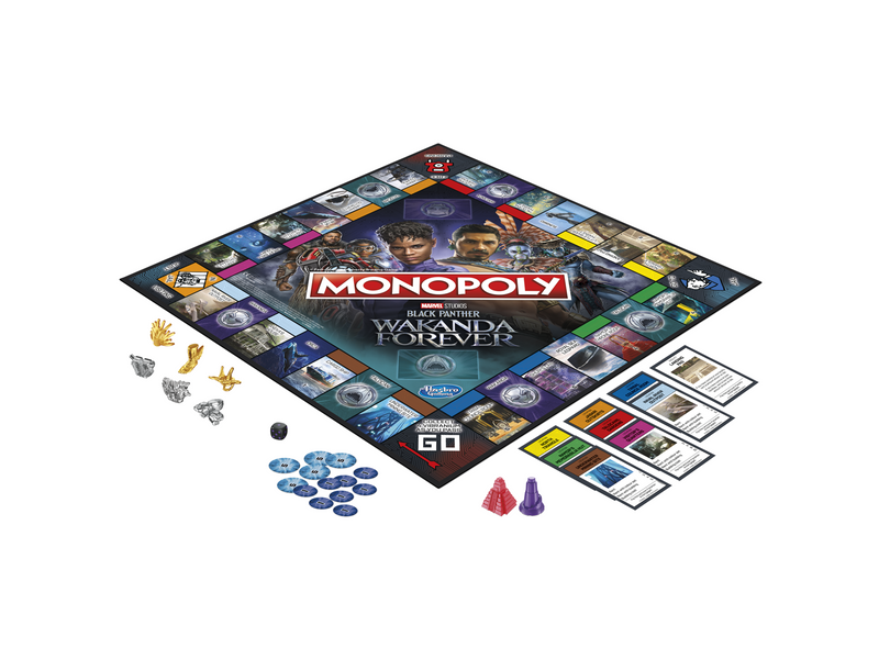 Hasbro Monopoly: Marvel Studios' Black Panther: Wakanda Forever Edition Board Game