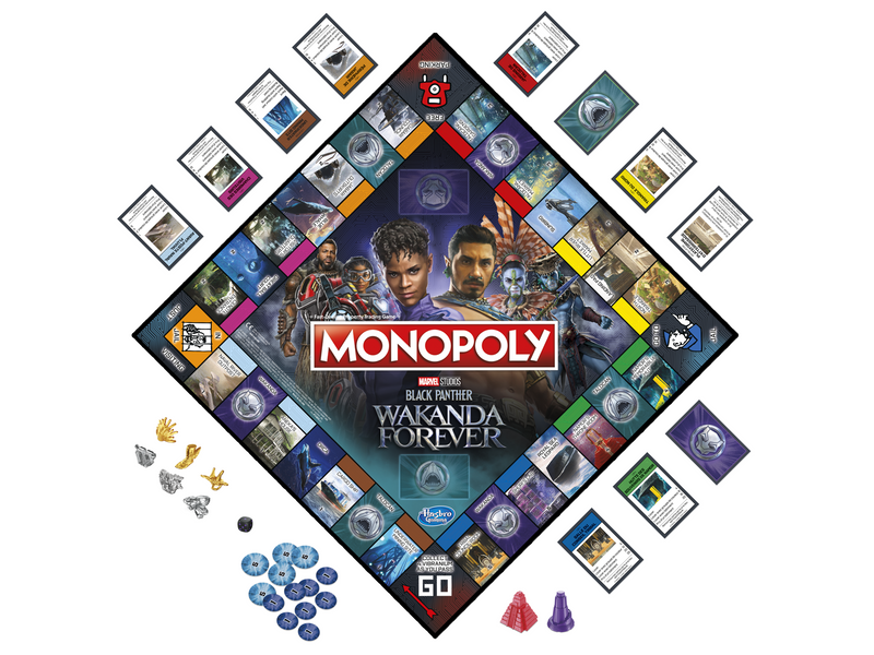Hasbro Monopoly: Marvel Studios' Black Panther: Wakanda Forever Edition Board Game