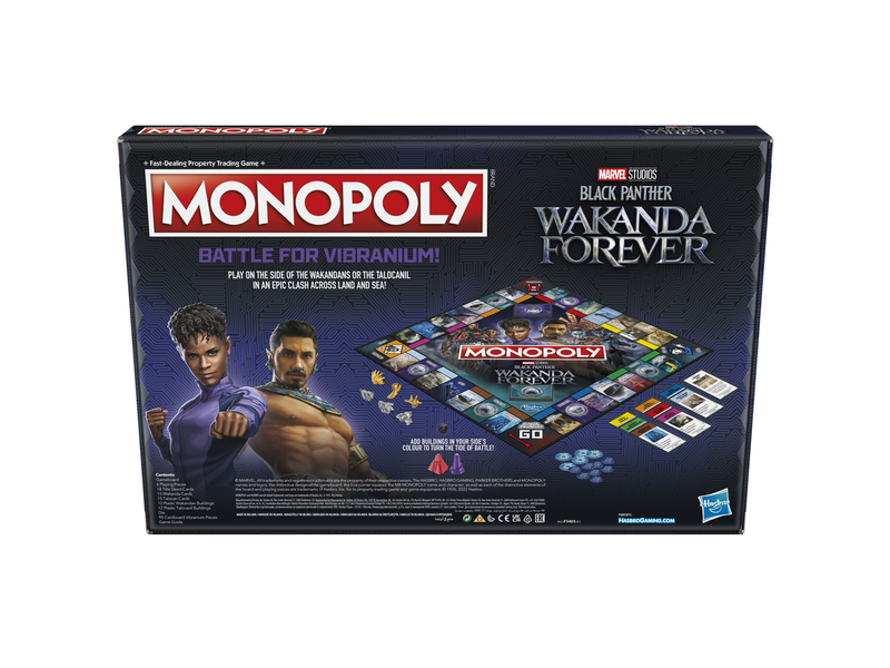 Hasbro Monopoly: Marvel Studios' Black Panther: Wakanda Forever Edition Board Game