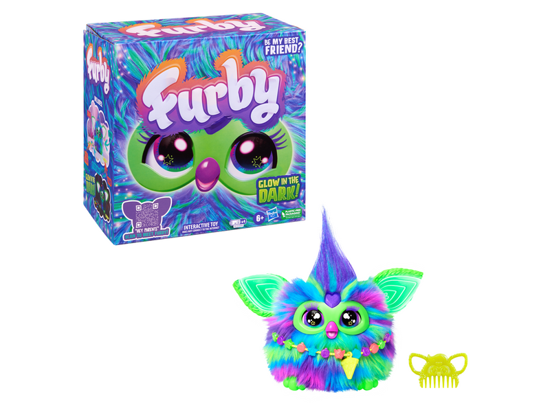 Furby Galaxy Glow in the Dark Interactive Plush Toy 15 cm