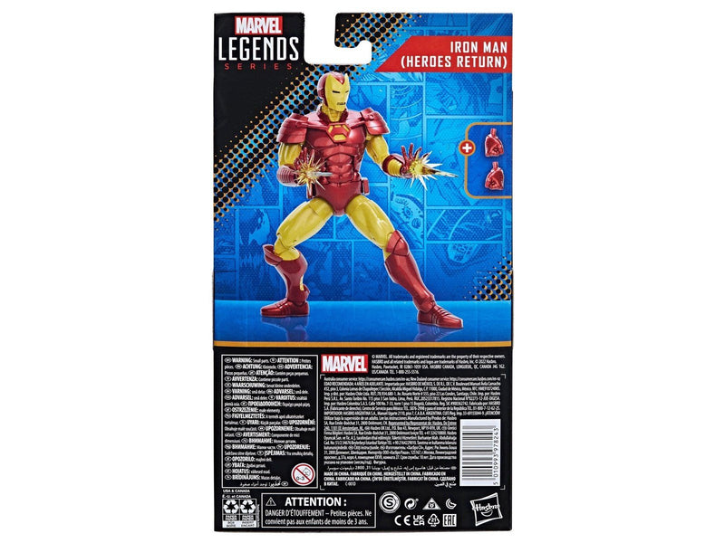 Hasbro Marvel Legends Series Marvel Comics Iron Man (Heroes Return) Action Figures (6”)