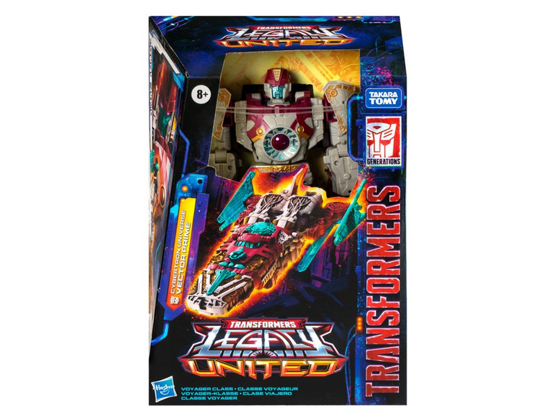 Transformers Legacy United Voyager Cybertron Universe Vector Prime 17.5 cm Action Figure 8+