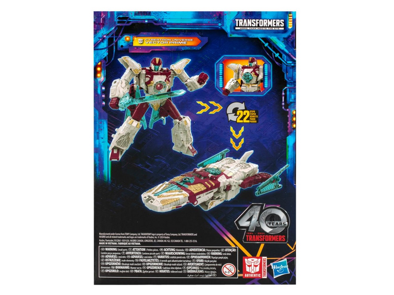 Transformers Legacy United Voyager Cybertron Universe Vector Prime 17.5 cm Action Figure 8+