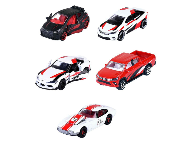 Majorette Toyota Racing 5 Pieces Giftpack