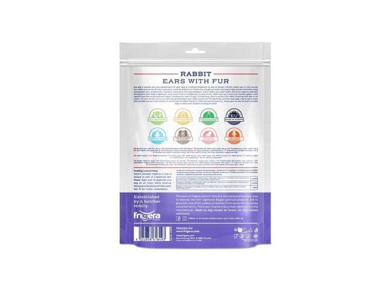 Frigera - Dog Chews Rabbit ears with fur 250 g - (402285861849)