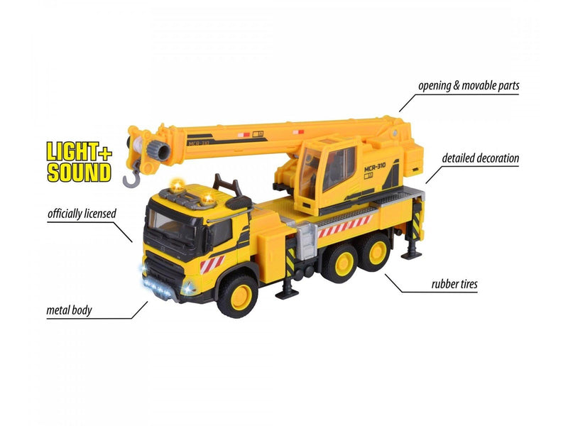 Majorette Volvo Truck Crane 22 cm