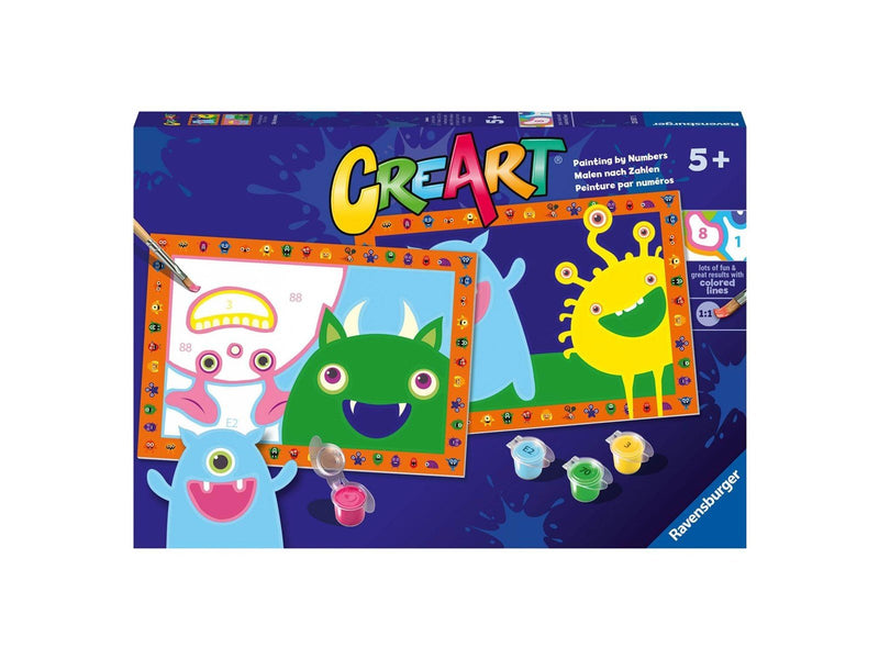 Ravensburger CreArt Painting by Numbers - Funny Monsters