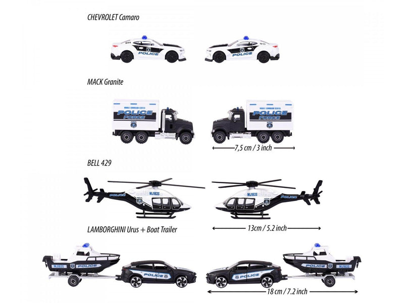 Majorette Police Force 4 Pieces Giftpack
