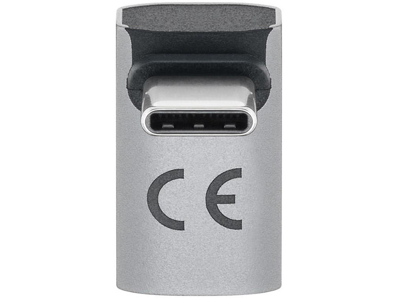 Pro USB-C - USB4 - 90° long - adapter - silver