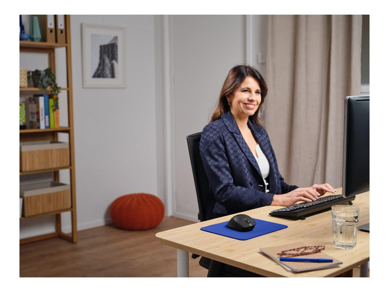 Trust Ozaa+ - mouse - multi-device - Bluetooth 2.4 GHz - black - Maus (Schwarz)