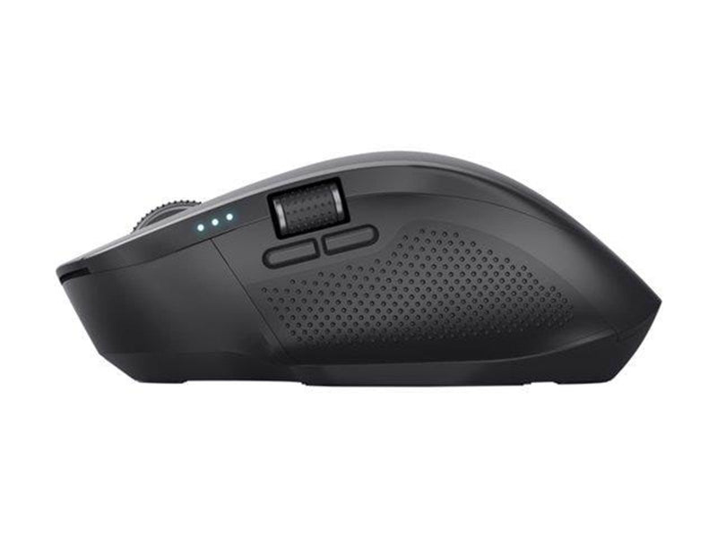 Trust Ozaa+ - mouse - multi-device - Bluetooth 2.4 GHz - black - Maus (Schwarz)