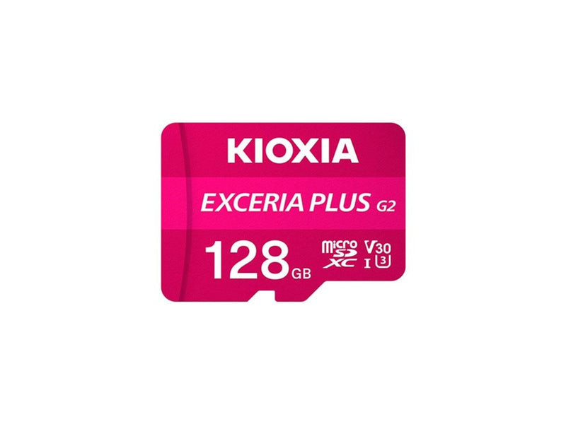 Kioxia EXCERIA Plus G2 MicroSD/SD - 100MB/s - 128GB
