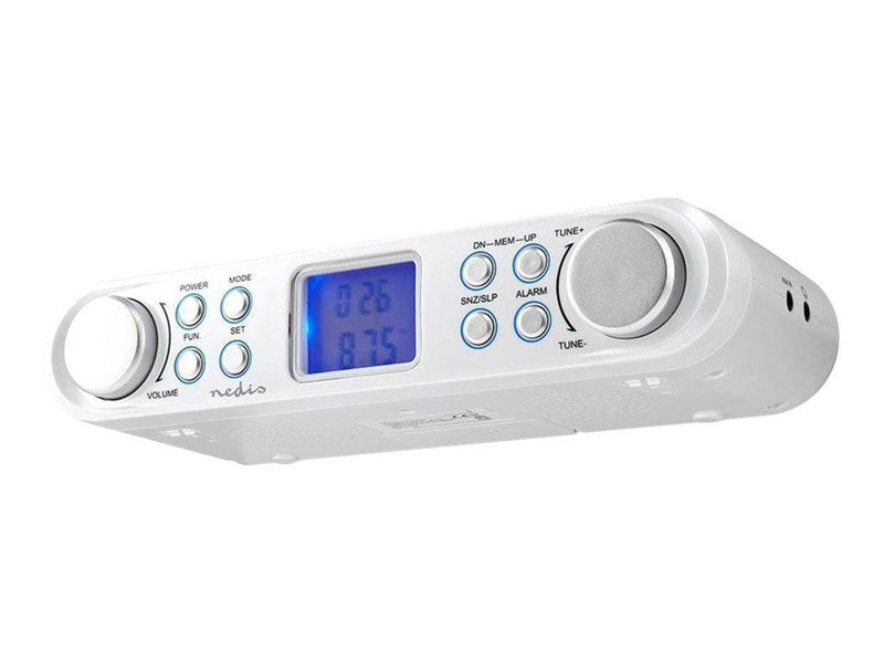 Nedis RDFM4000WT - clock radio - FM - Stereo