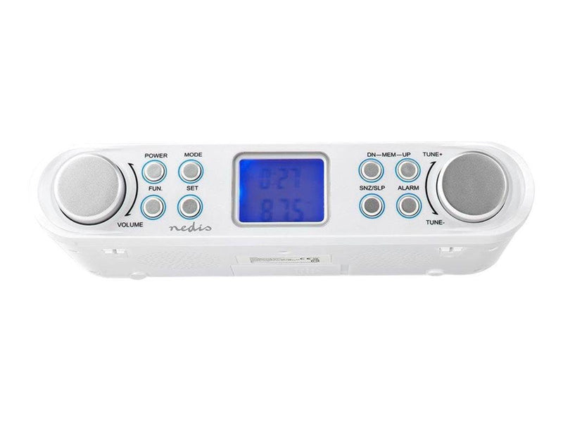 Nedis RDFM4000WT - clock radio - FM - Stereo