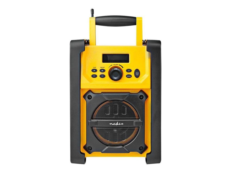 Nedis RDFM3100YW - jobsite radio - Bluetooth - FM - Mono