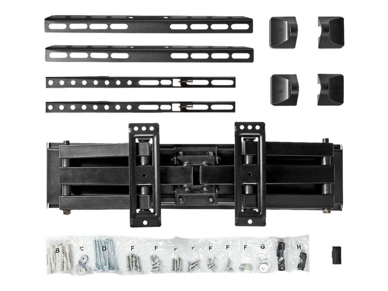 Nedis mounting kit - full-motion - for LCD TV - black 40 kg 70" 100 x 100 mm