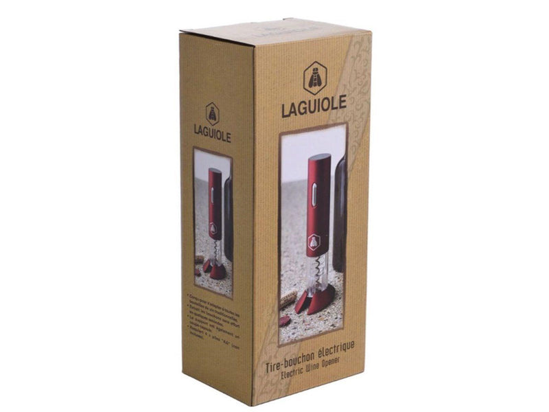 Laguiole red electric corkscrew