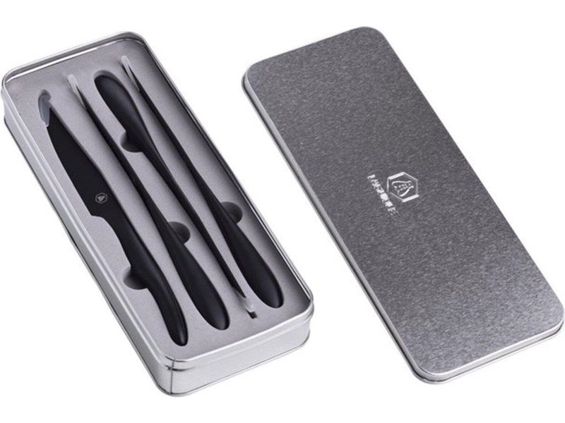 Laguiole Steak knives black 4 pcs.