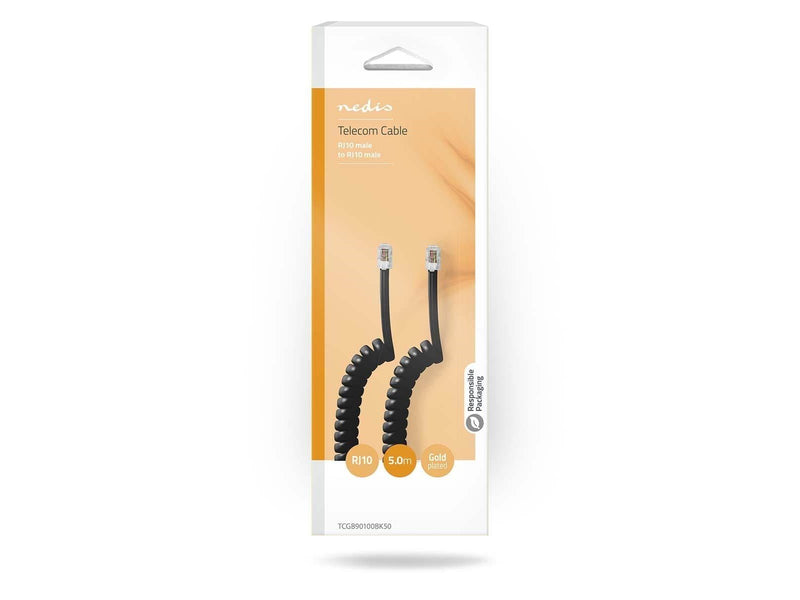 Nedis TCGB90100BK50 telephone cable