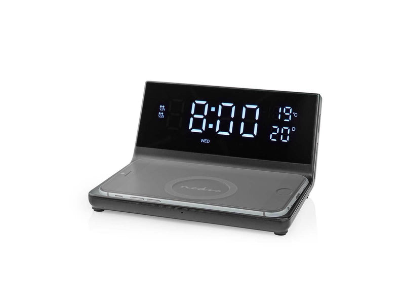 Nedis Alarm clock with wireless charging