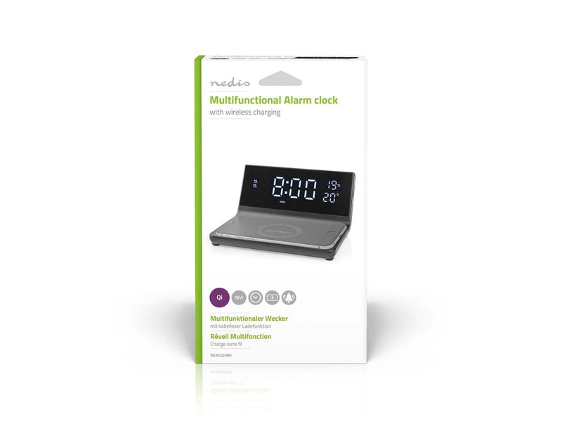 Nedis Alarm clock with wireless charging