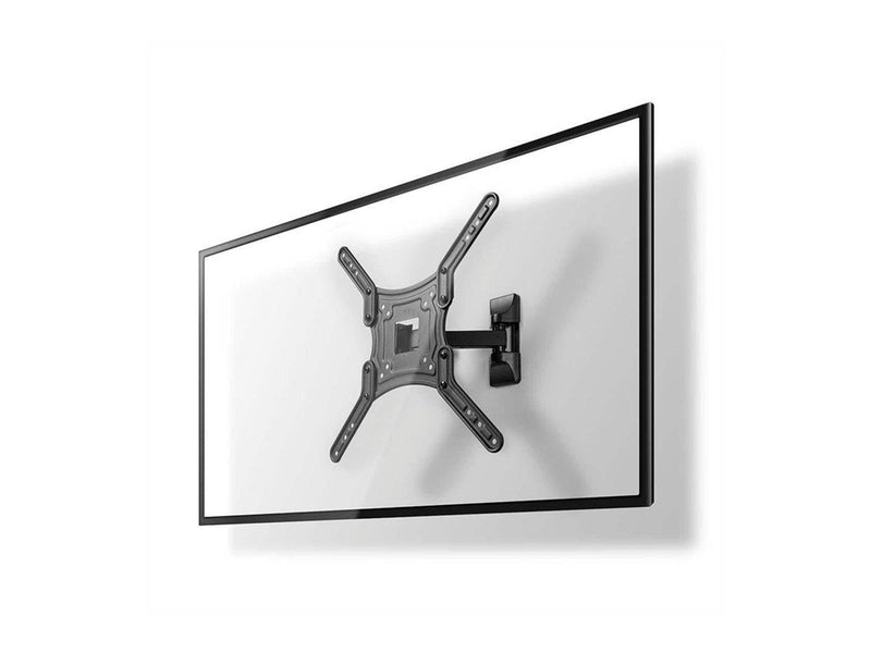 Nedis TVWM1430BK bracket - full-motion - for TV - black 30 kg 55" 100 x 100 mm